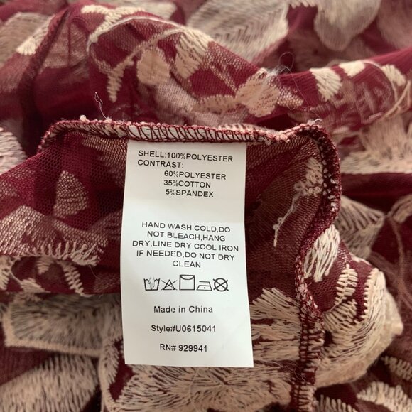 NEW Suzanne Betro floral lace elbow sleeve flowy sheer tunic cardigan kimono - Picture 7 of 9